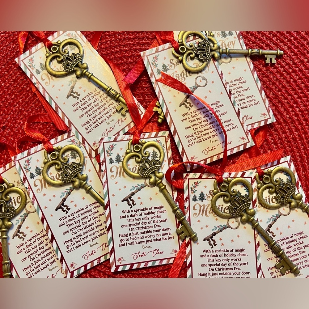 Santa Keys set of 5 NWT Christmas